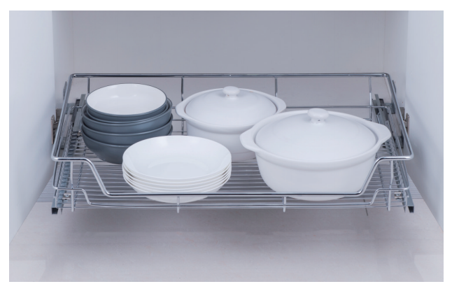 kitchen base storage basket