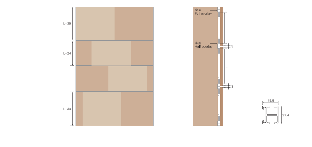 decorative sliding door hardware for TV Set cabinet