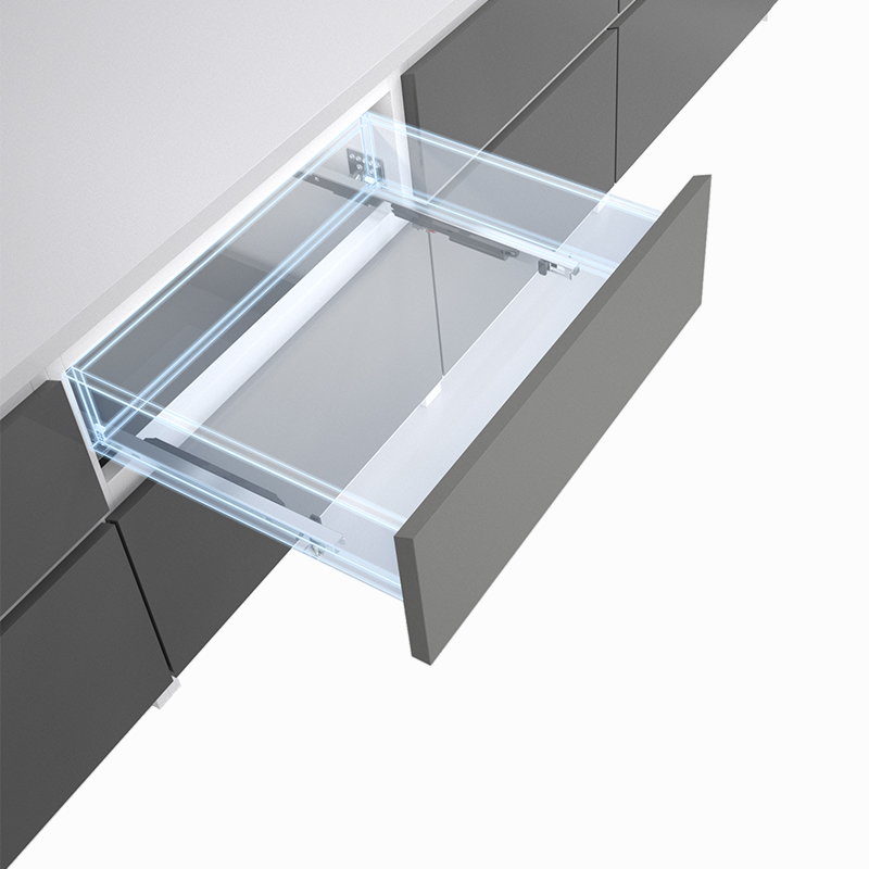 Two Section Full Extension Soft Close Drawer Slides