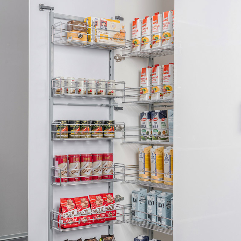 Lateral Multi Layers Pull Out Pantry Basket Tiara Series