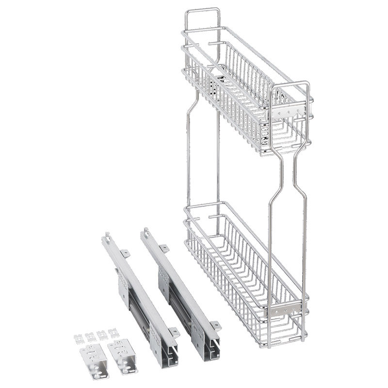 Soft Close Narrow Kitchen Drawer Slide Out Basket