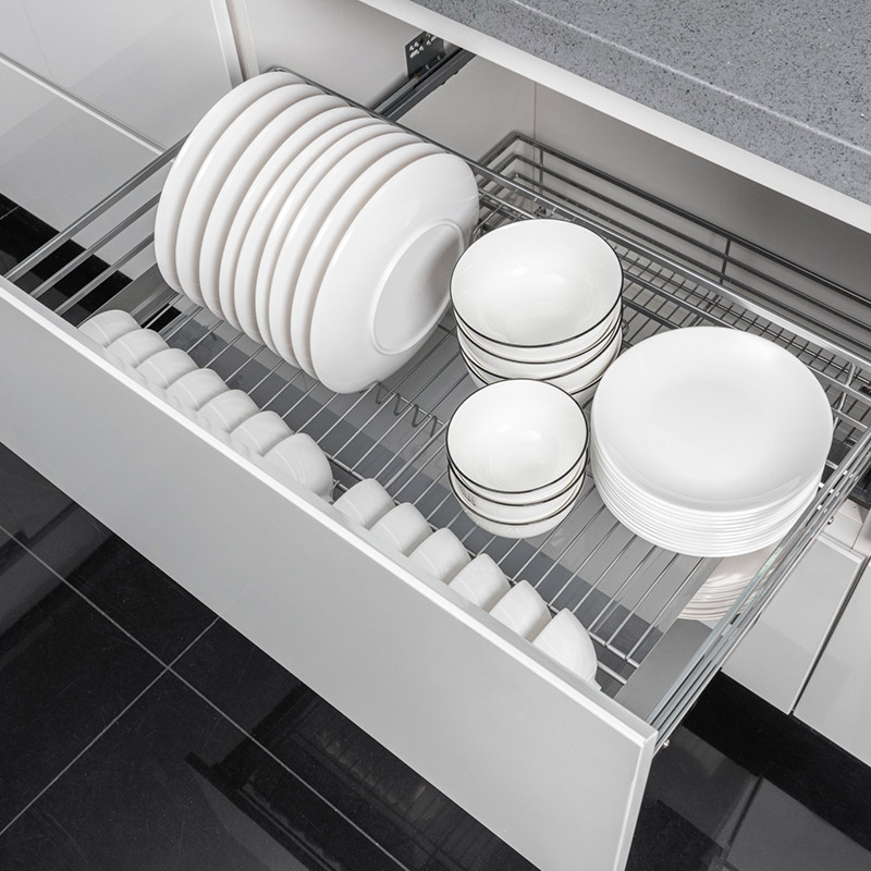 Soft Close 3-side Sliding Out Cabinet Bowl Organizer Kapa Series