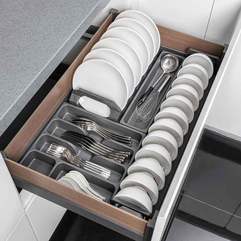 Soft Close Pull Out 3-side Bowl Aluminum Basket Eden Series