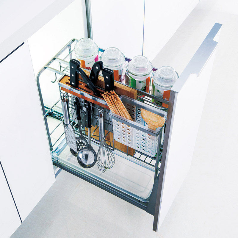 Slide Out Soft Close Spice Kitchen Cabinet Rack Kapa Series