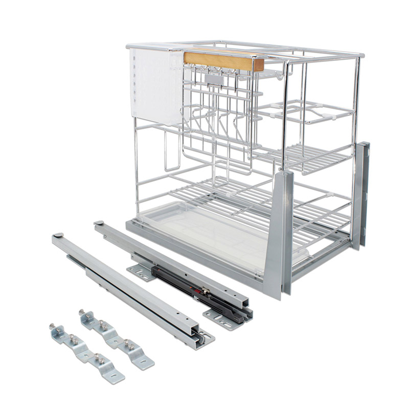 Pull Out Soft Close Seasoning Cabinet Shelf Tiara Series