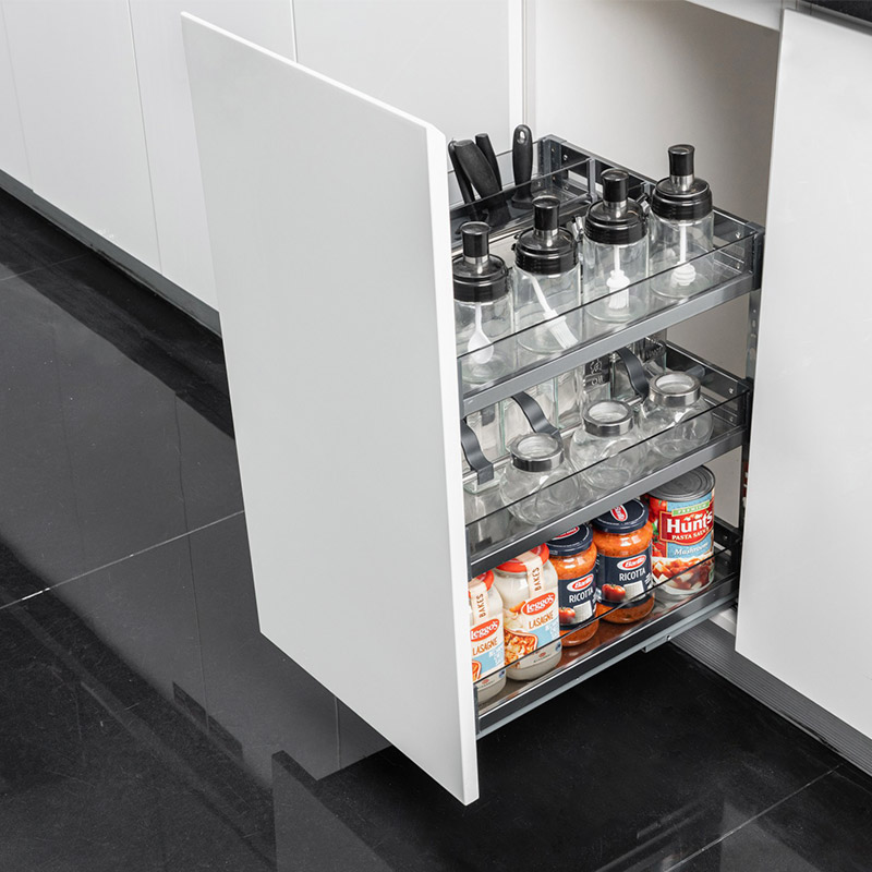Glass Slide Out Soft Close Spice Kitchen Organizers Dana Series