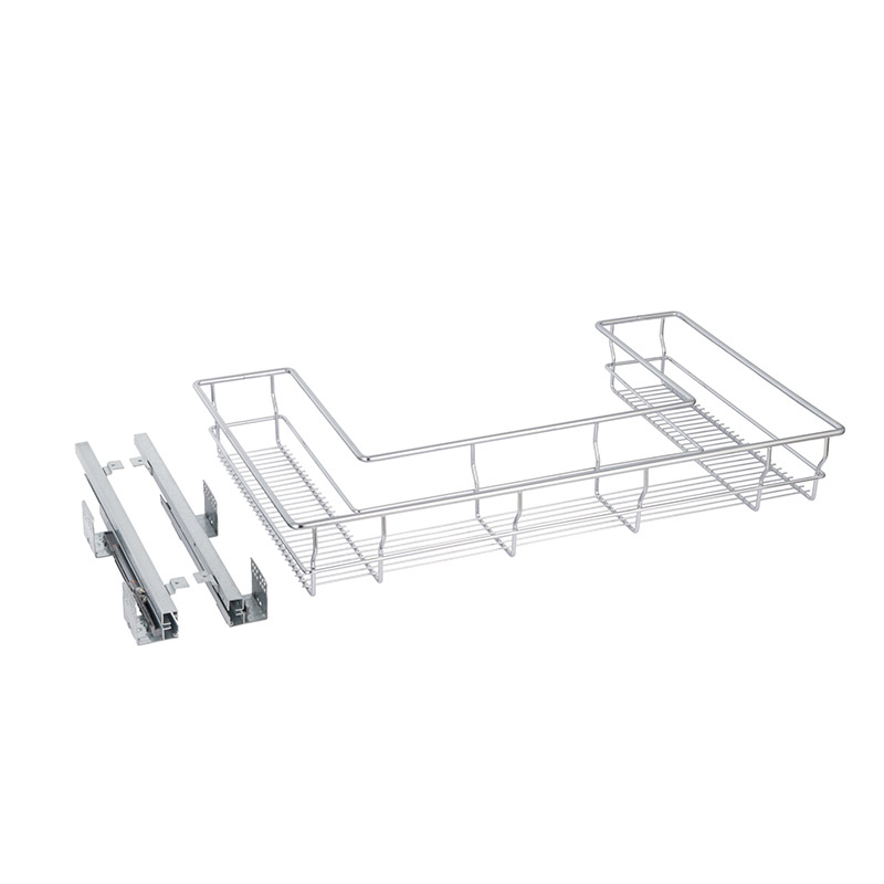Soft Close Pull Out Under-Sink U-Shaped Wire Basket