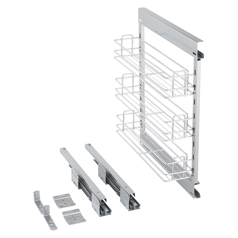 Soft Close Pull Out Kitchen Cupboard Storage Basket