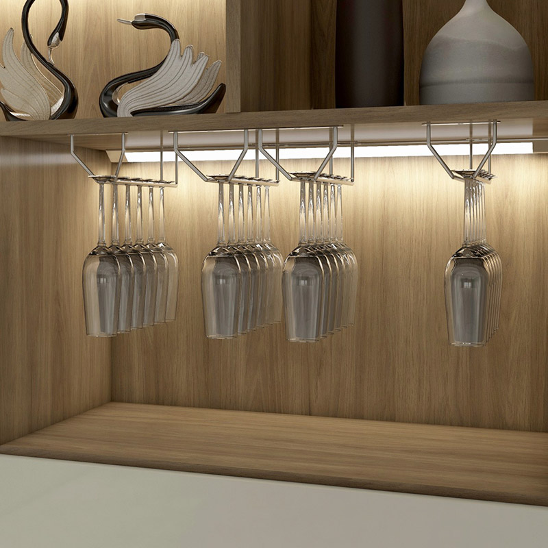Wine Glass Rack Under Cabinet Stemware Holder
