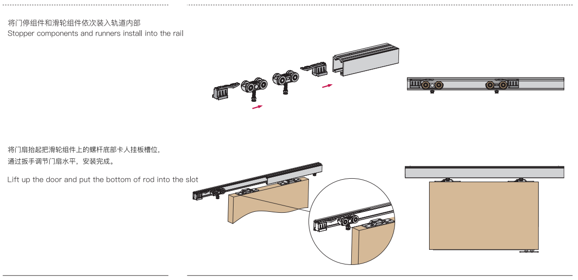 hanging door rollers