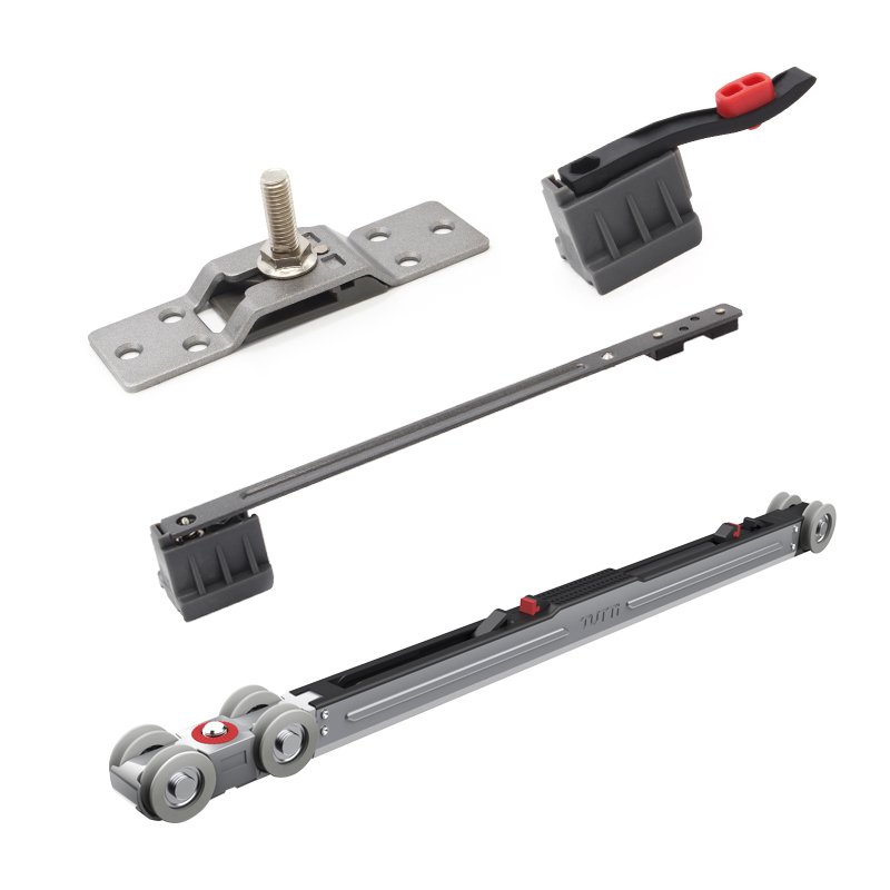 Touble Soft Close Wooden Sliding Door Fitting Rollers