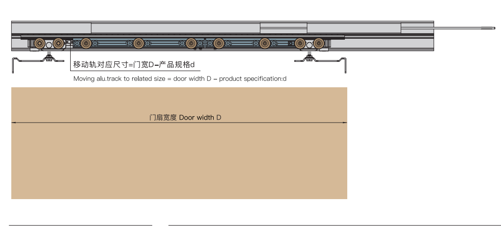 top mount sliding door hardware