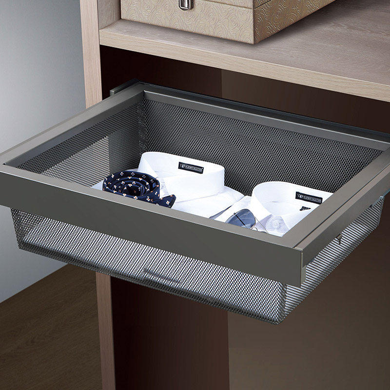 Mesh Wardrobe Storage Baskets For Clothes Organizer