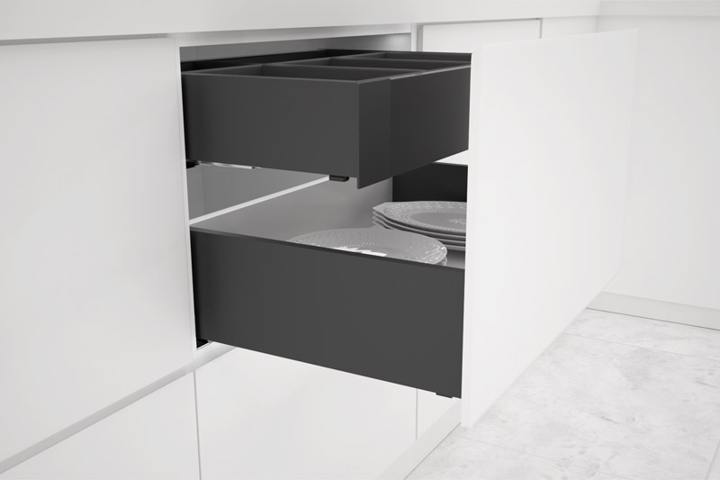 Slim Double Wall Drawer With 4D Adjustment