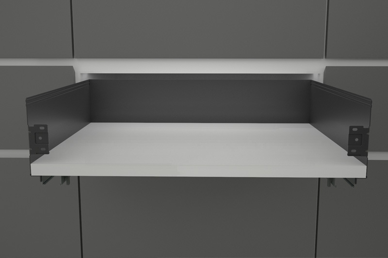 Soft Closing Ultra Slim Single Wall Drawer
