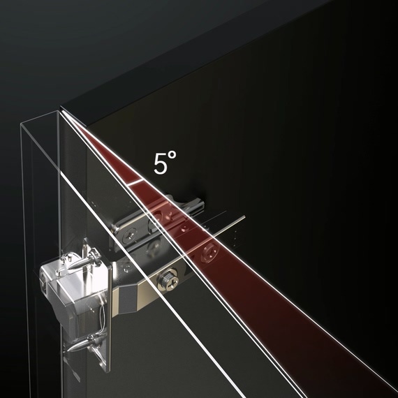 Soft Closing Aluminum Frame Hinge Soft Closing Aluminum Frame Hinge