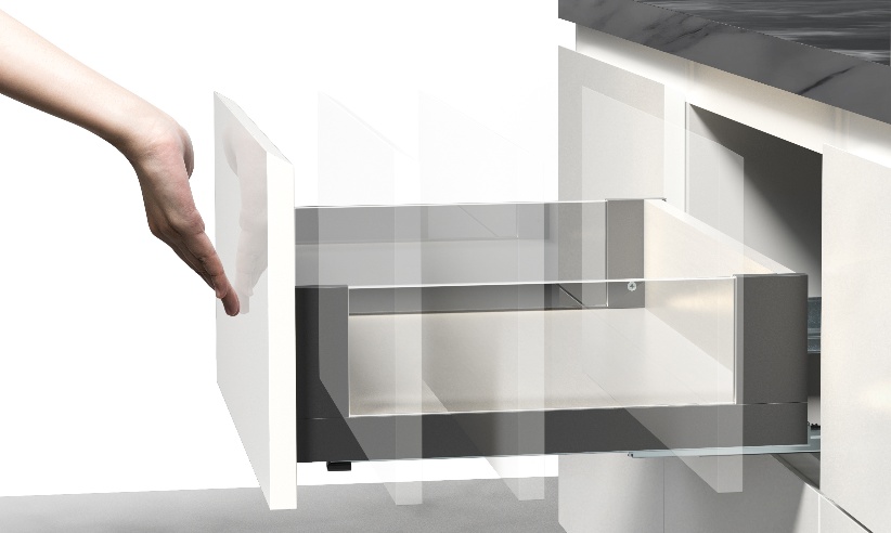 Glass side drawer Glass side drawer