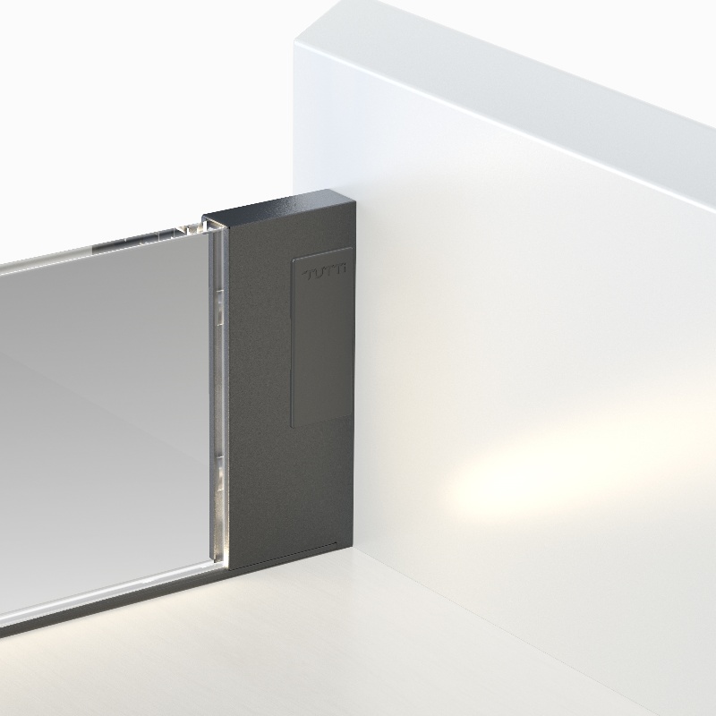 Glass side drawer Glass side drawer